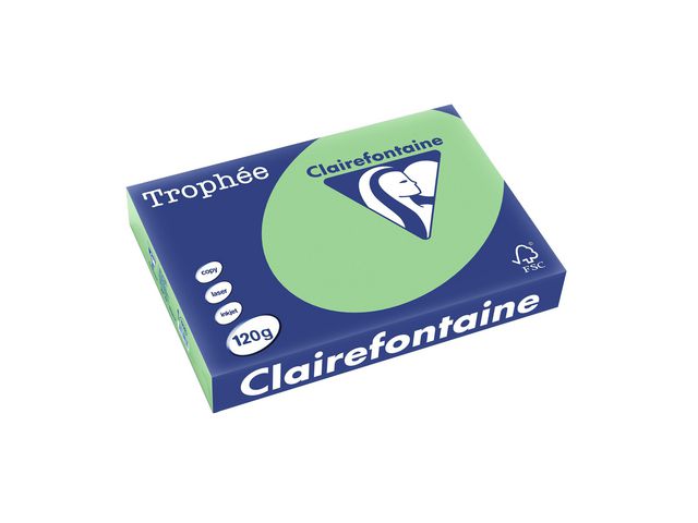 Trophy Blanc Kopieringspapper A4 120g ohålat naturgrön, bunt om 250 blad