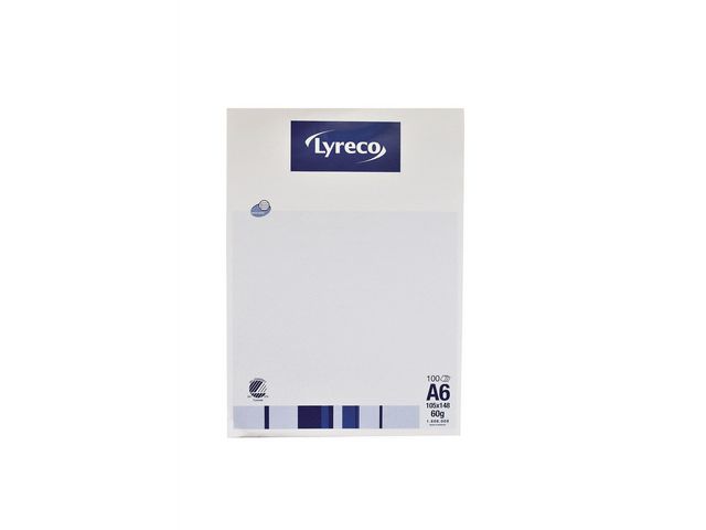Lyreco Anteckningsblock 100b A6 60g linj, st