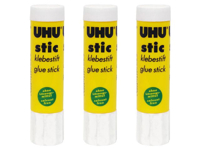 Uhu Limstift, utan lösningsmedel, tvättbart, 21 g, st
