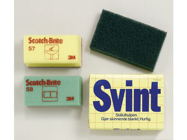 Scotch-Brite Skrubbsvamp 363, polyester, 70 x 150 mm, vit, st