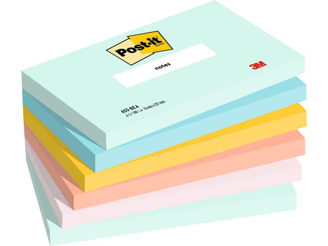 Post-it® Notes Beach 76x127, fp om 6 st