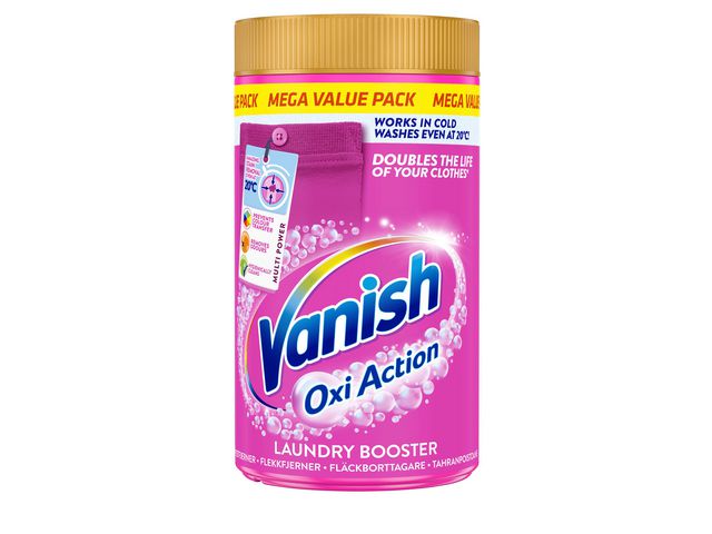 Vanish Fläckborttagning Oxi Action Laundry Booster 1,5kg, flaska om 1.5 kg