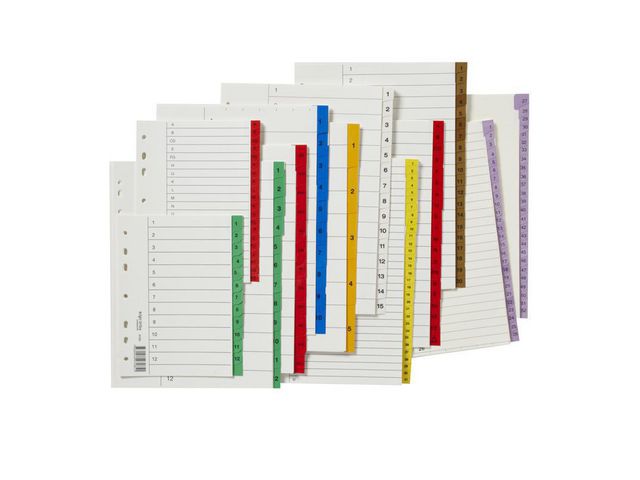 Pappersregister 1-31 gul, fp om 10 st