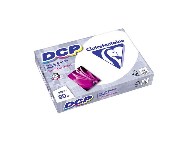 Clairefontaine Kopieringspapper 1833 A4 90g ohålat, bunt om 500 blad