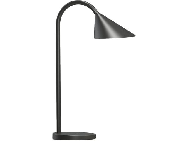 Unilux Sol, skrivbordslampa, metall och elastomer, svart, st