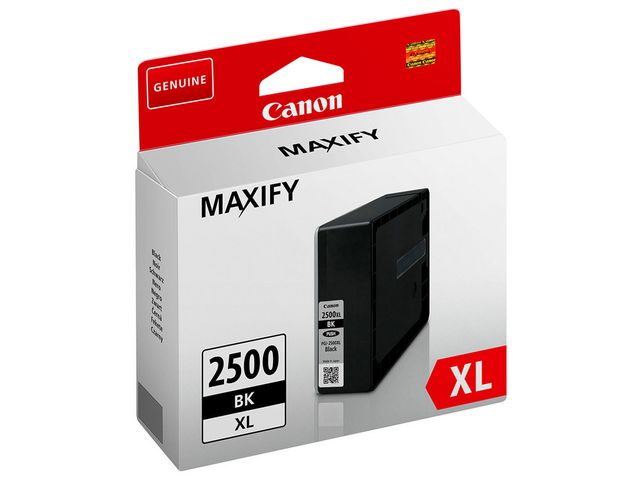 Canon Bläckpatron, PGI-2500XL BK, PGI-2500XL/9254B001AA, Maxify, svart, singelförpackning, hög kapacitet, st