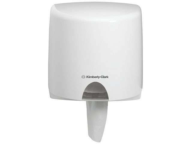 Aquarius (Kimberly-Clark) Dispenser centrummatad rulle, plast, vit, st