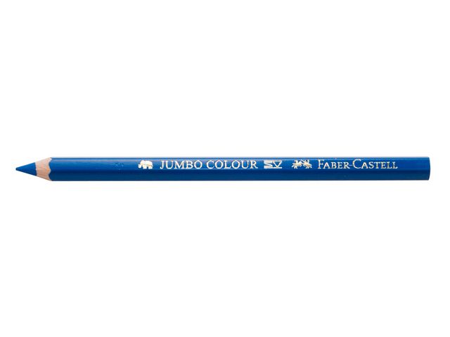 Faber-Castell Färgpenna, Jumbo, sexkantig pennkropp, blå, fp om 12 st