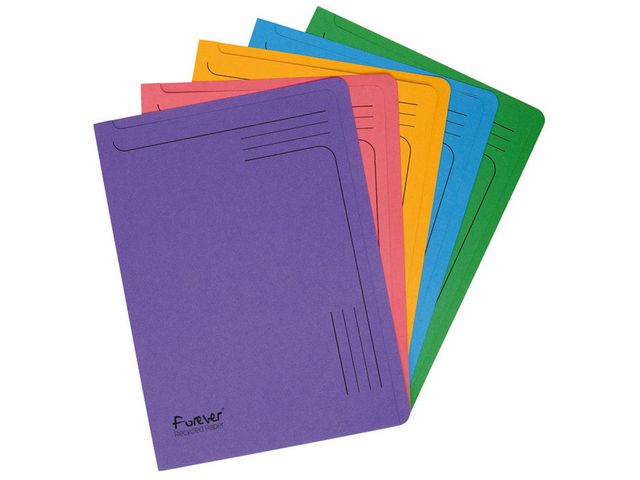 Exacompta Mapp  FOREVER 290g sorterade färger, fp om 5 st