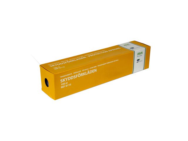 Förkläde rulle 800x1250mm transparent, rulle om 100 st