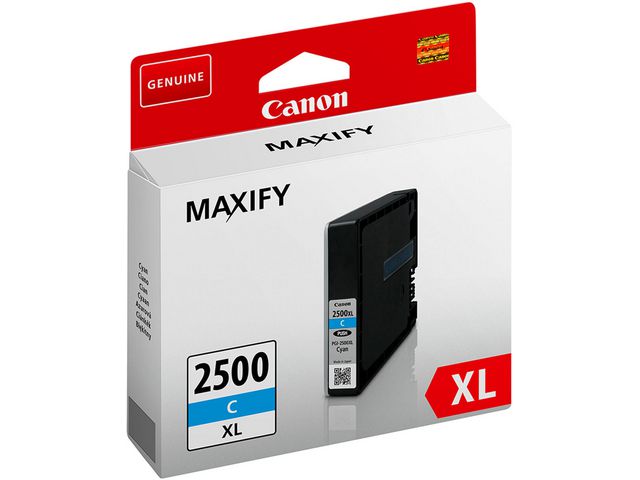 Canon Bläckpatron, PGI-2500XL C, PGI-2500XL/9265B001AA, Maxify, cyan, singelförpackning, hög kapacitet, st