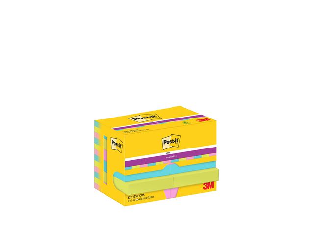 Post-it® Notes SS Cosmic 47,6x47,6mm, fp om 12 st