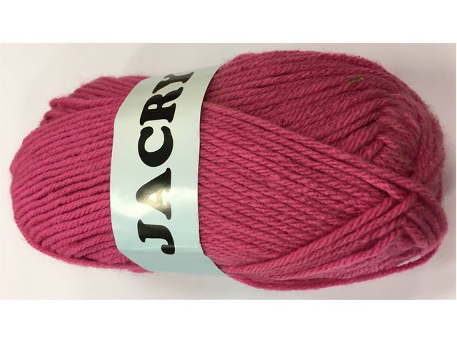 Akrylgarn 50 g, rosa, st