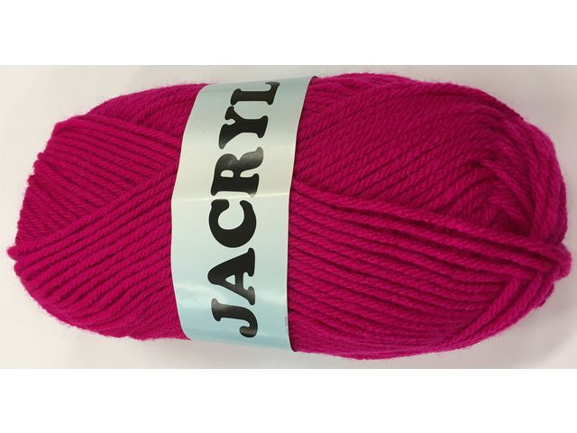 Akrylgarn 50 g, cerise, st
