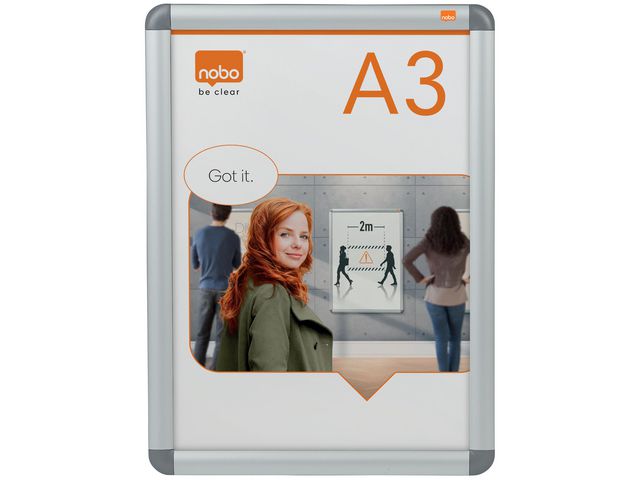 Nobo Affischram reflexfri PVC A3, st