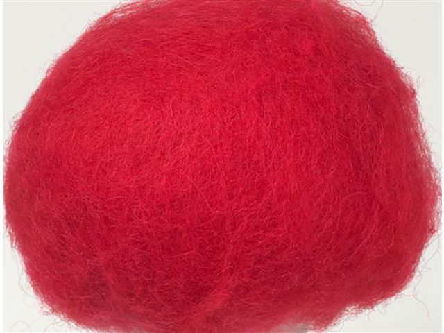 Järbo GARN Kardad ull 250 g, röd, st