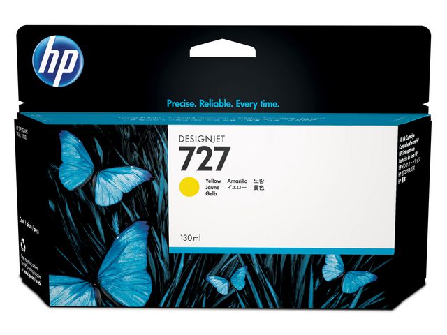 HP Bläckpatron B3P21A 727 Gul, st