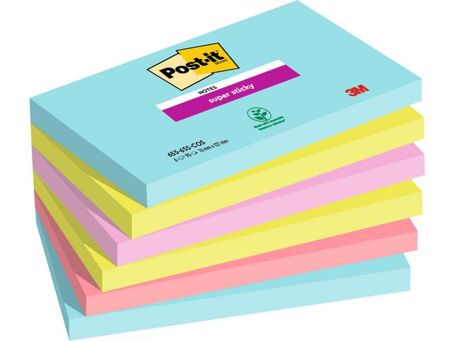Post-it® Notes SS Cosmic 76x127mm, fp om 6 st