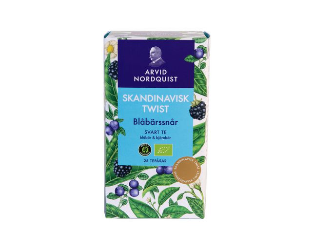Arvid Nordquist Te Blåbärssnår Svart, fp om 25 st