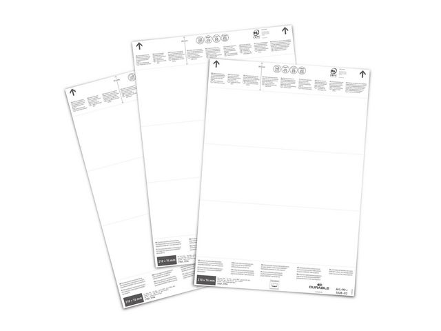 Durable Instick logistikfickor 210x74mm, fp om 60 st