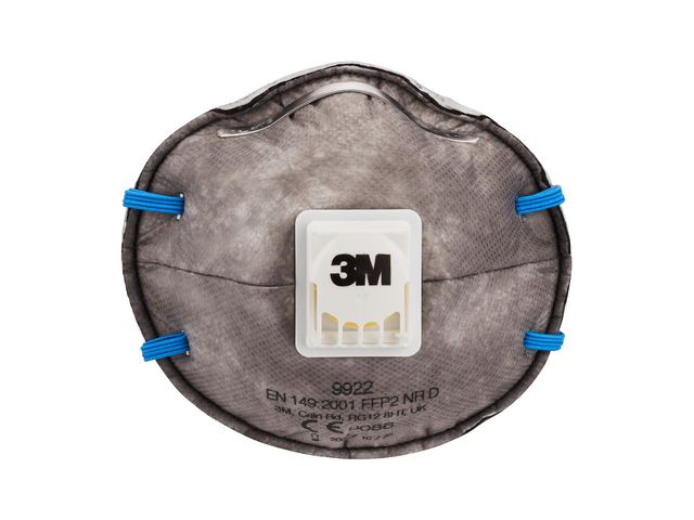 3M™ Andningsskydd FFP2 ventil 9922, fp om 2 st