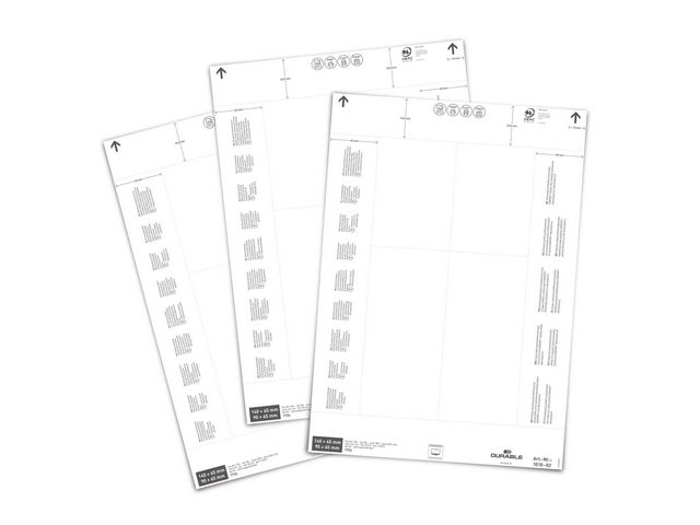 Durable Instick logistikfickor 140/90x65mm, fp om 80 st
