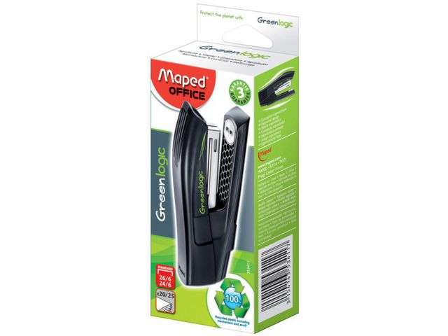 Maped Häftapparat Greenlogic 25ark svart, st