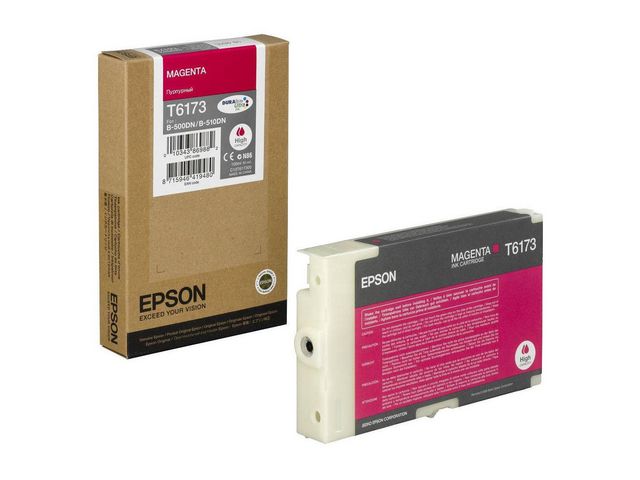 Epson Bläckpatron, T6173, DURABrite Ultra, hög kapacitet, magenta, singelförpackning, C13T617300, st