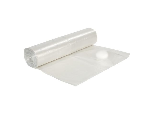 Plastsäck LD 125L 50my transparent, rulle om 25 st
