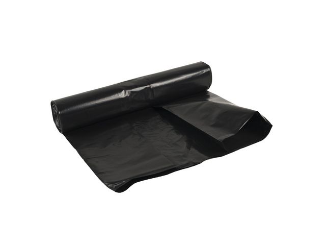 Plastsäck LD 70L 80my svart, rulle om 10 st