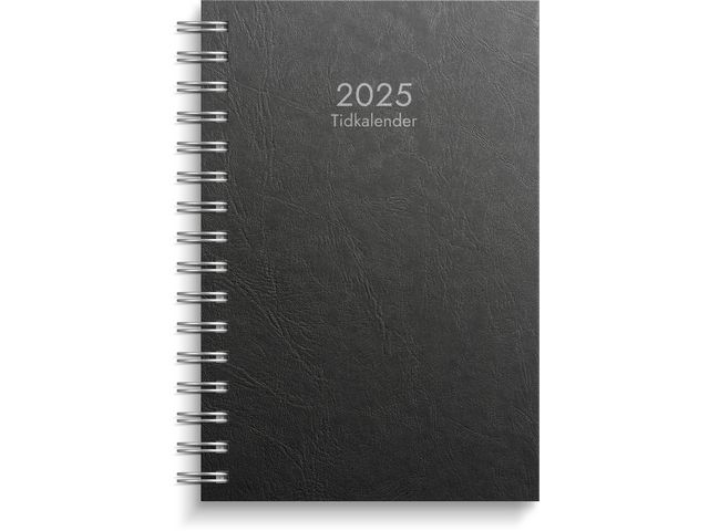 Burde Kalender 2025 Tidkalender svart kartong, st