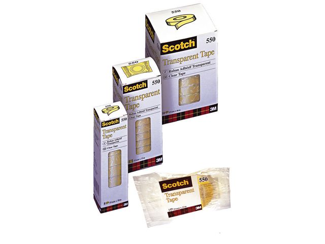 Scotch® Kontorstejp 550 PP 66mx15mm, rulle om 66 m