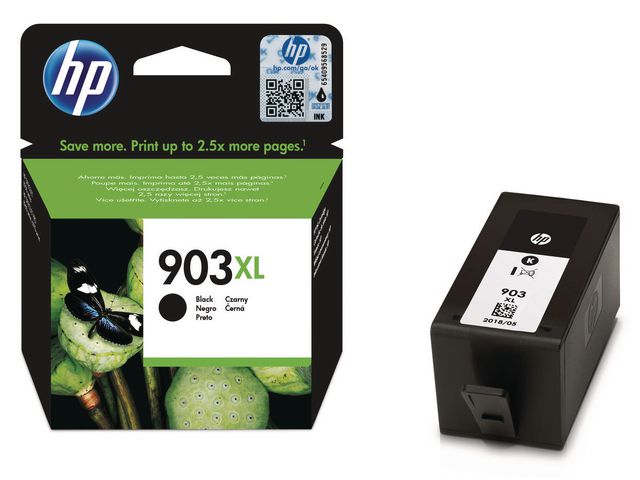 HP Bläckpatron, 903XL, T6M15AE, svart, singelförpackning, hög kapacitet, st