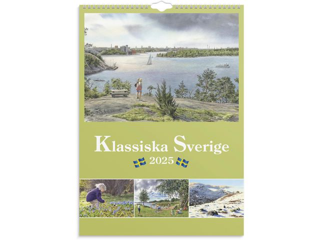Burde Väggkalender 2025 Klassiska Sverige, st