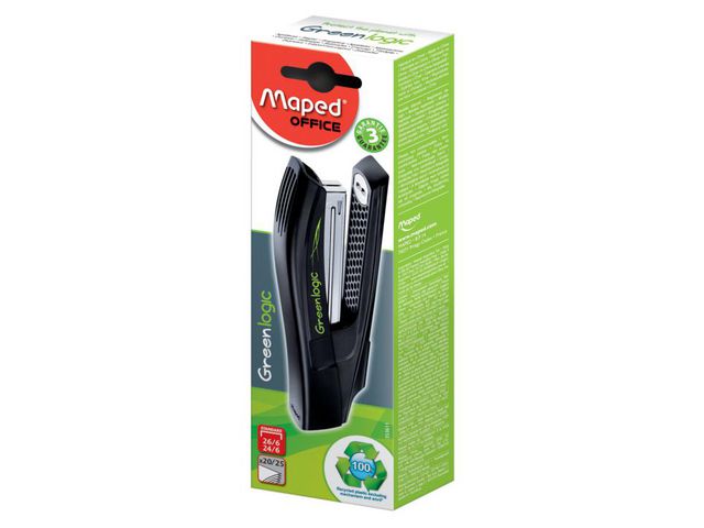 Maped Häftapparat Greenlogic 25ark svart, st