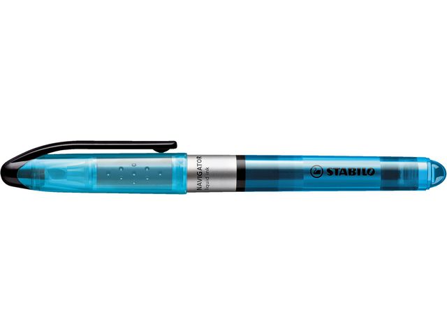 STABILO Överstrykningspenna Navigator blå snedskuren spets 1+4mm, st