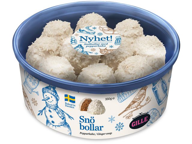 GILLE Kakor Snöbollar 350g, fp om 350 g