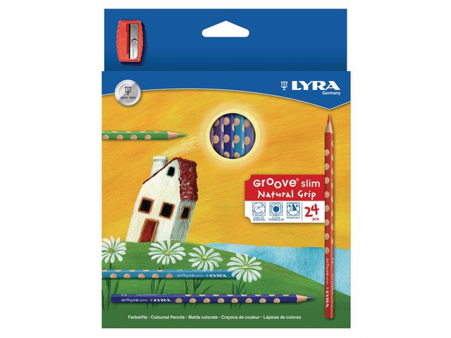 LYRA Färgpenna LYRA Groove Slim 24/fp, fp om 24 st