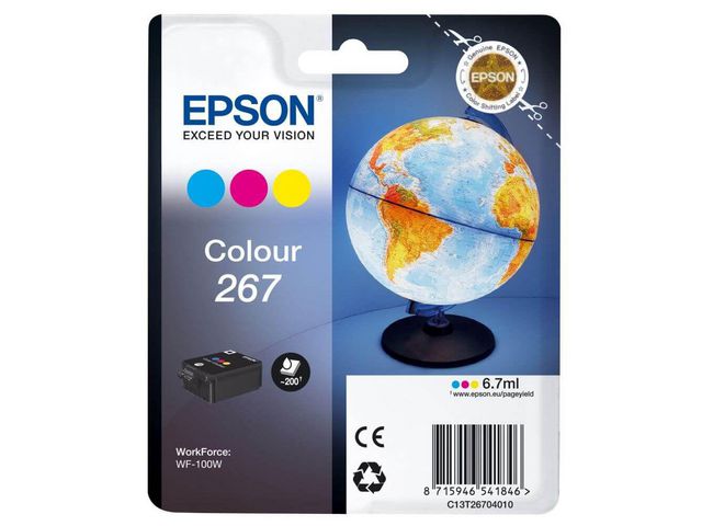 Epson Bläckpatron C13T26704010 CMY, st