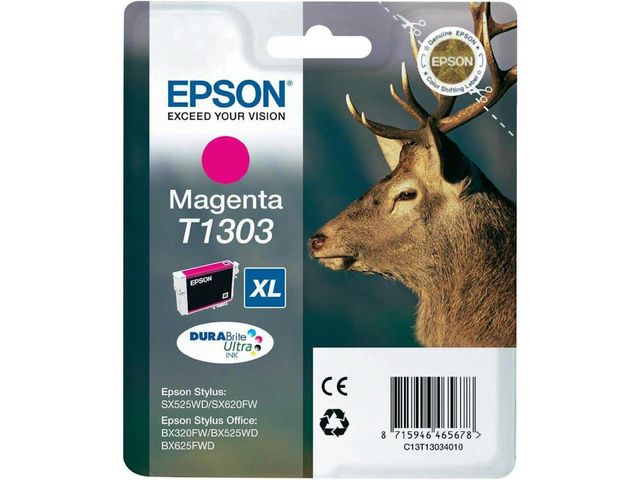 Epson Bläckpatron C13T13034012 Magenta, st
