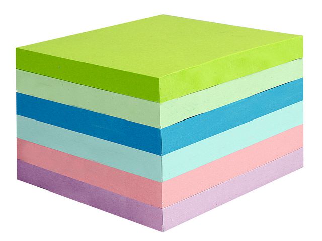 Notes kub 76x76mm pastell 450bl, st