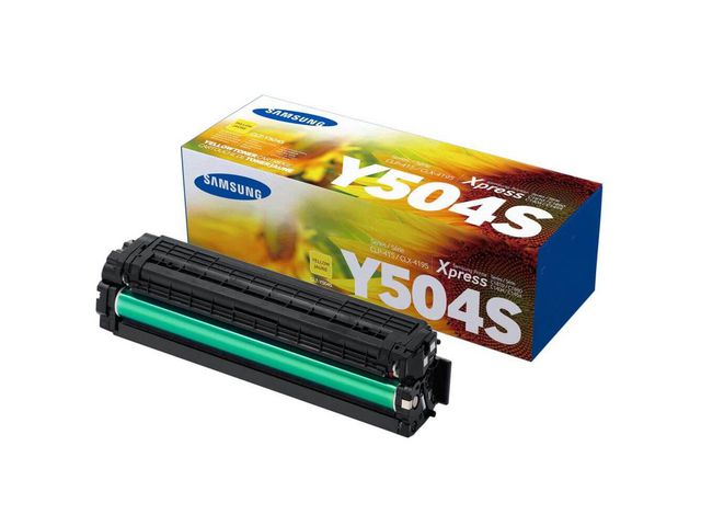 Samsung Toner, CLT-Y504S, SU502A, gul, singelförpackning, st