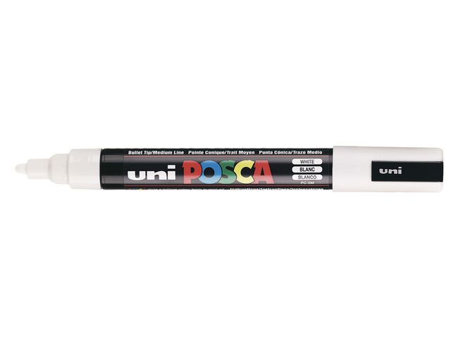 POSCA Märkpenna PC-3M 1,3 mm tunn vit, st