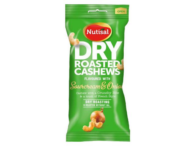 NUTISAL Nötter DR Cashew sour cream/onion 60g, fp om 60 g