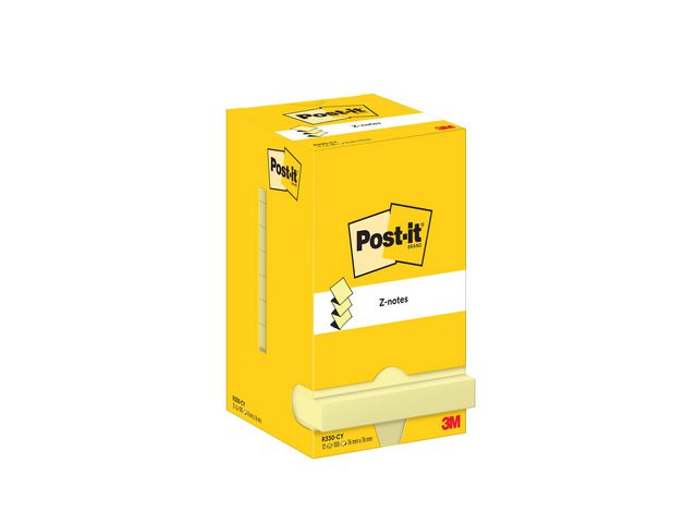 Post-it® Notes Z-block 76x76mm gul, st