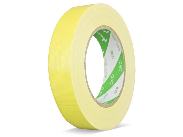 NICHIBAN Vävtejp 19mm x 25m gul, rulle om 25 m