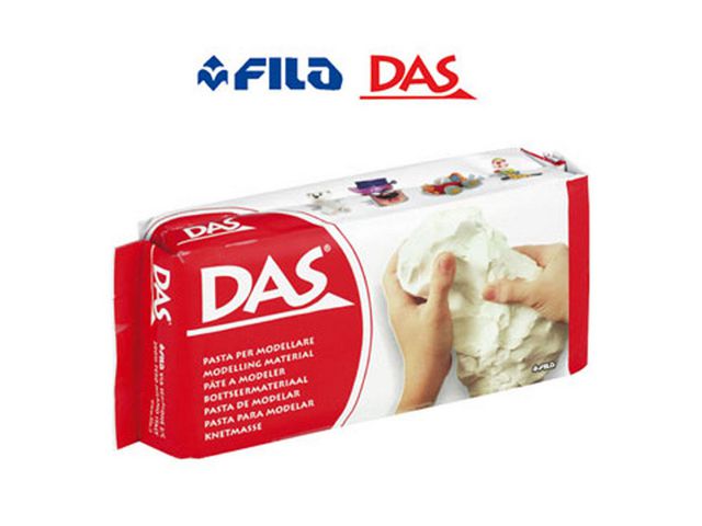DAS Modellera, självhärdande, vit, 1 kg, st