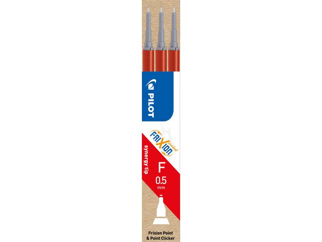 Pilot Refill Frixion Syner 0,5 röd 3/FP, fp om 3 st