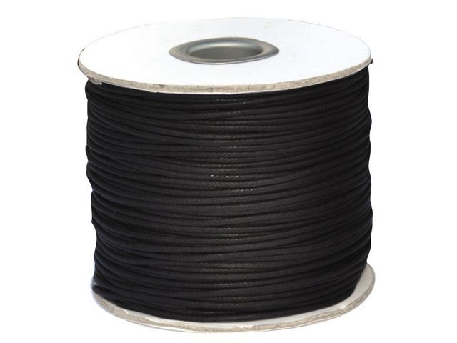 PLAYBOX Snöre konstläder svart 100 m, rulle om 100 m
