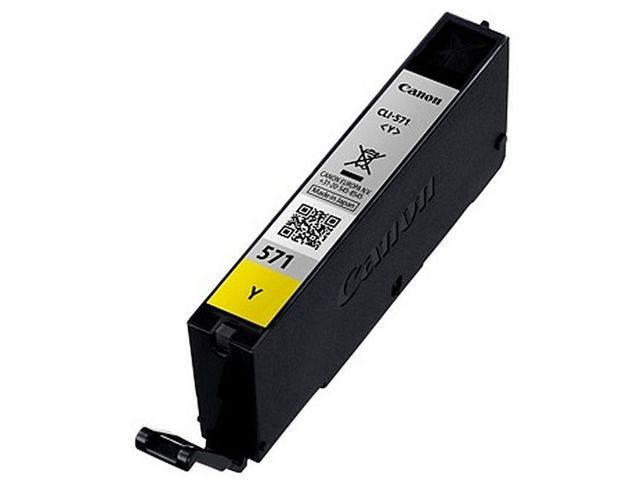 Canon Bläckpatron CLI-571Y (0388C001), gul, singelpack, standardkapacitet, st